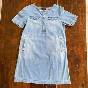 Blue Jean Dress with Pockets